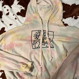 tie-dye earth hoodie